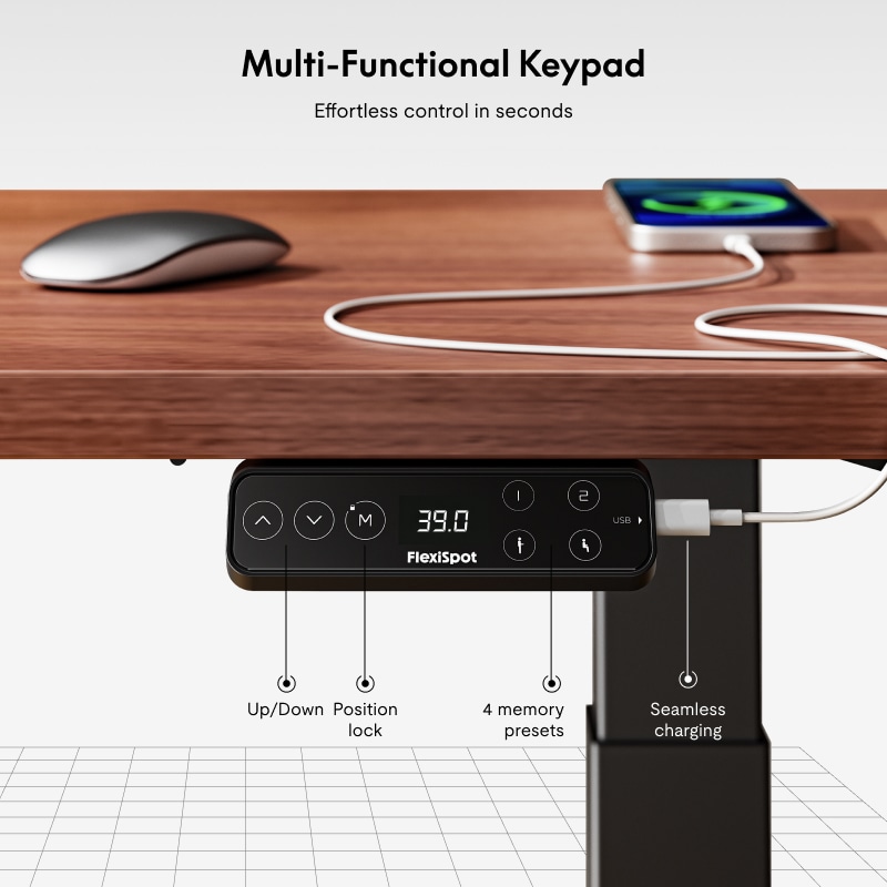 Premium Standing Desk E7 Pro | Height Adjustable Ergonomic Desk